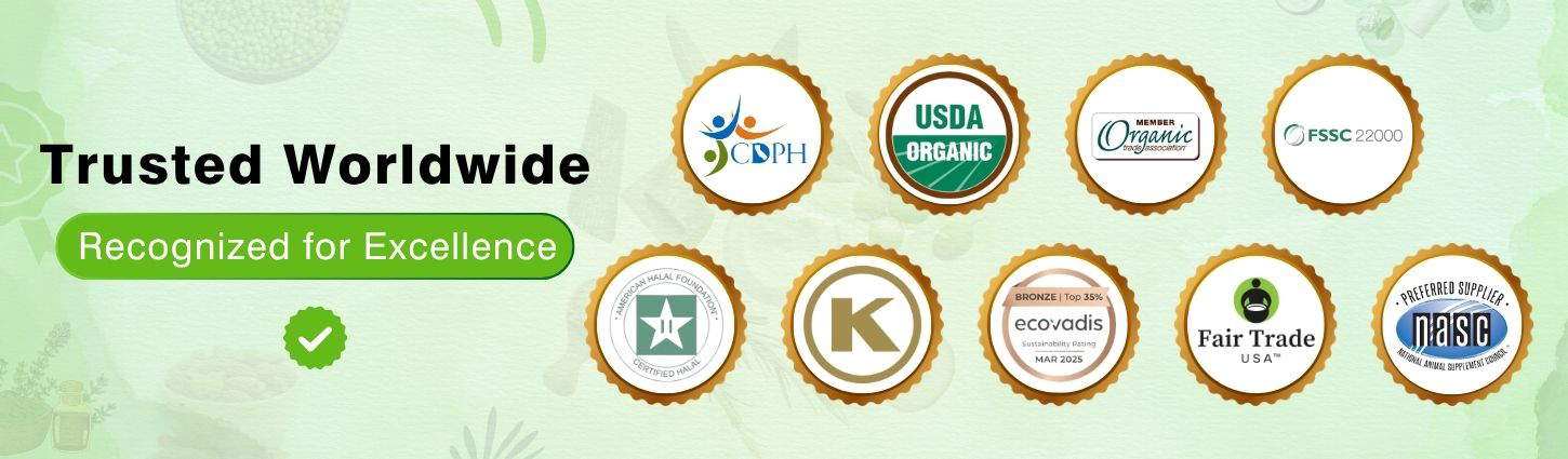 List of certificates of Green Jeeva.